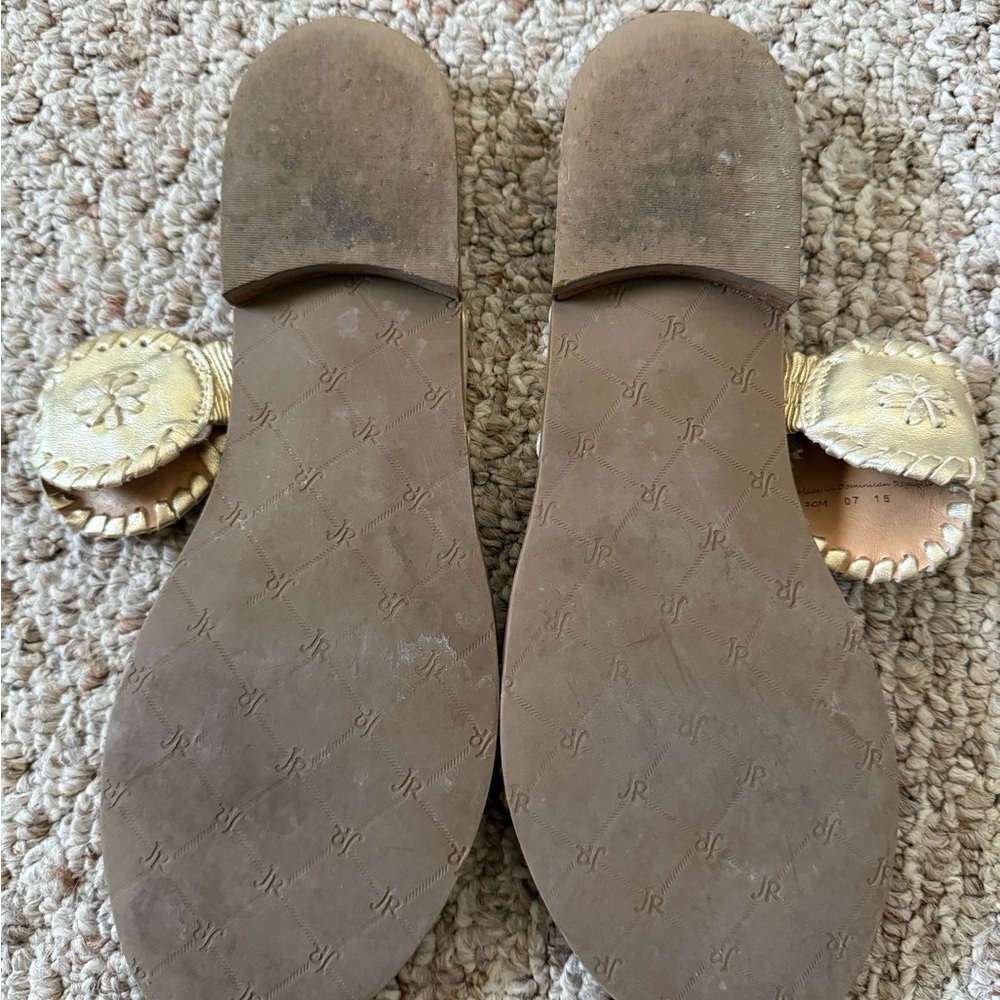 Jack Rogers Women's Metallic Gold Sandals - Picture 3 of 3